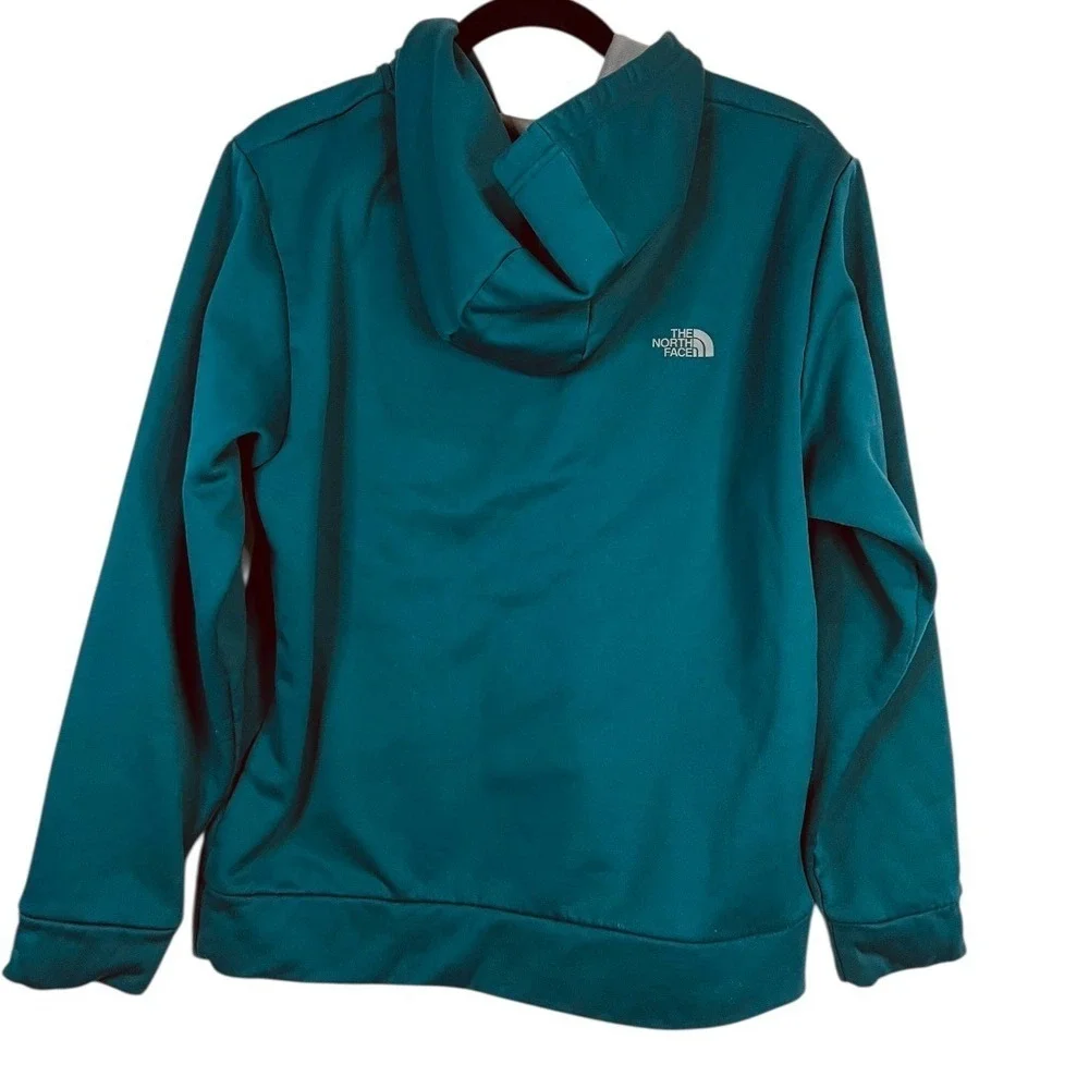 The North Face Mens Teal Blue Pullover Hoodie w/ logo - Size Large